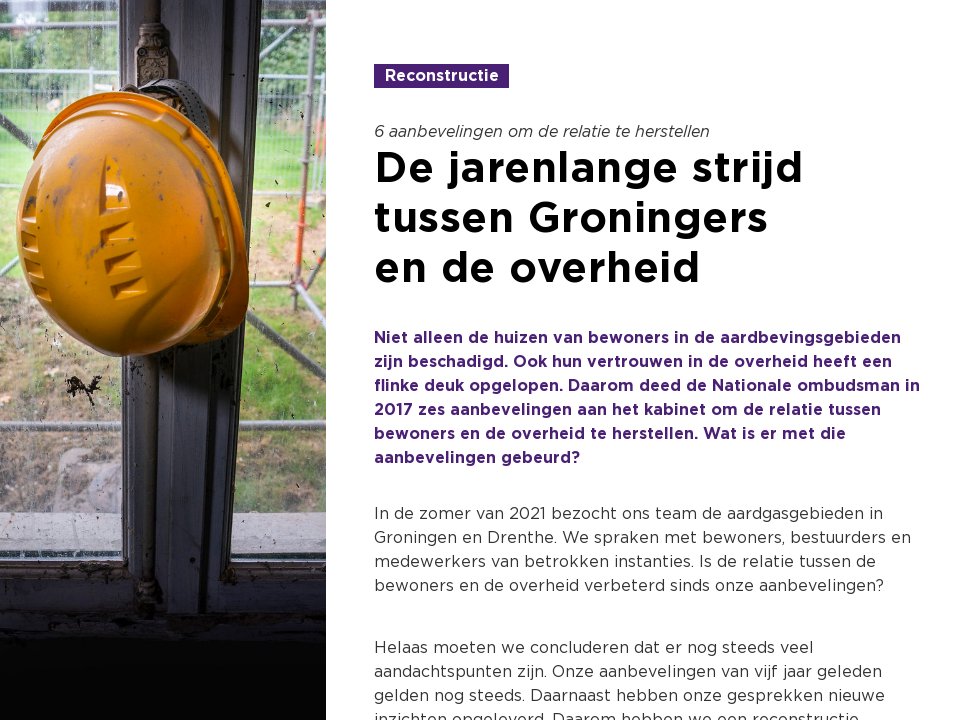 De Jarenlange Strijd Tussen Groningers En De Overheid - Groningen En ...